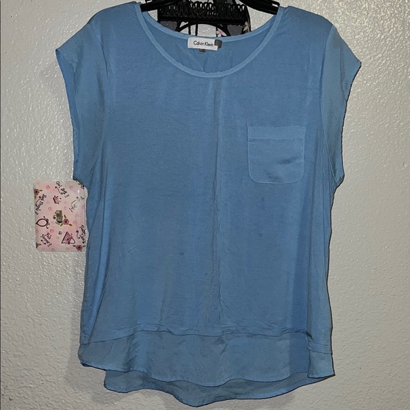 Calvin Klein Tops - Calvin Klein Light Blue Blouse